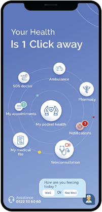 My pocket health is a mobile application developed by Mediot to ensure the continuity of patients received through tele- consultation.